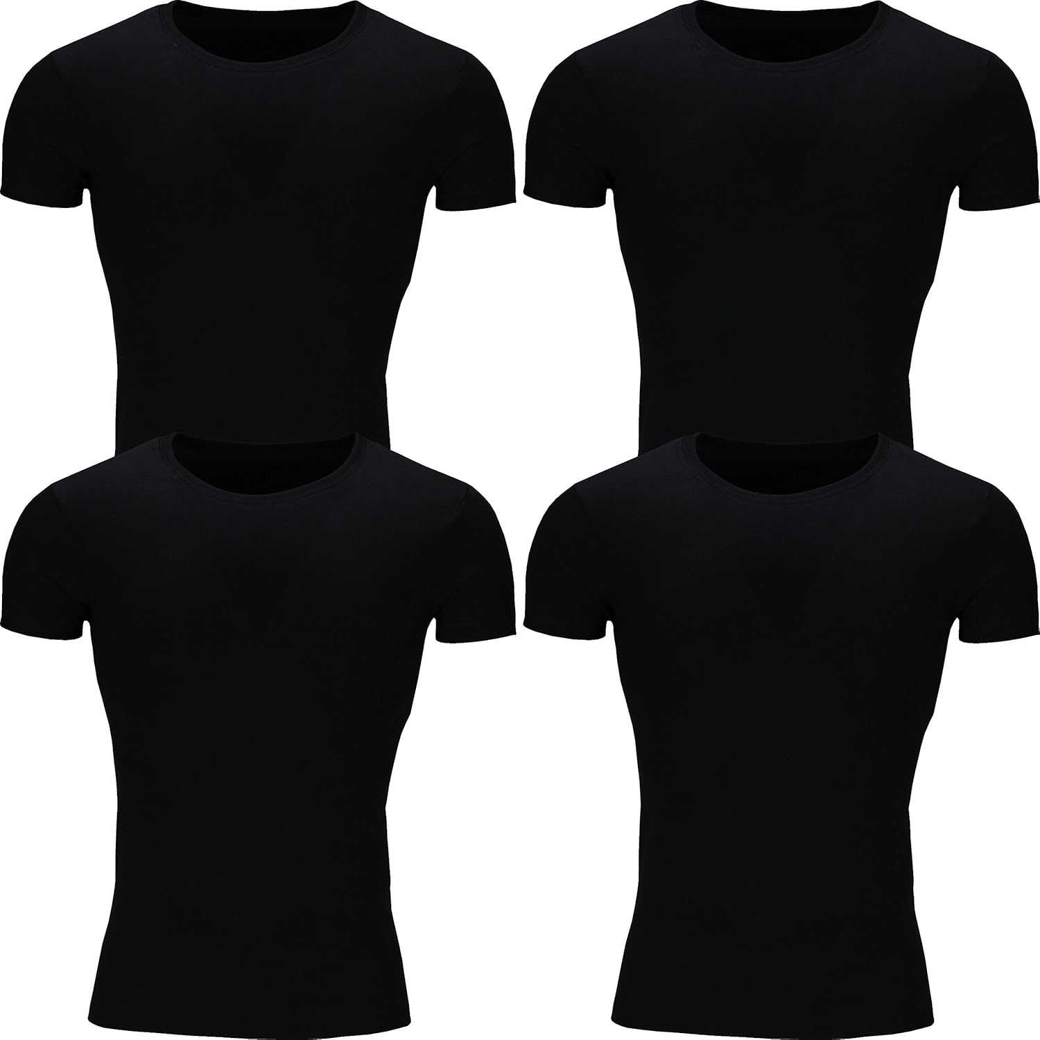 M&H Trading New Mens T Shirt Cotton Slim Fit Muscle Top Short Sleeve