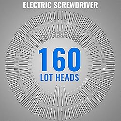 Precision Electric Screwdriver Set,160-in-1 Mini