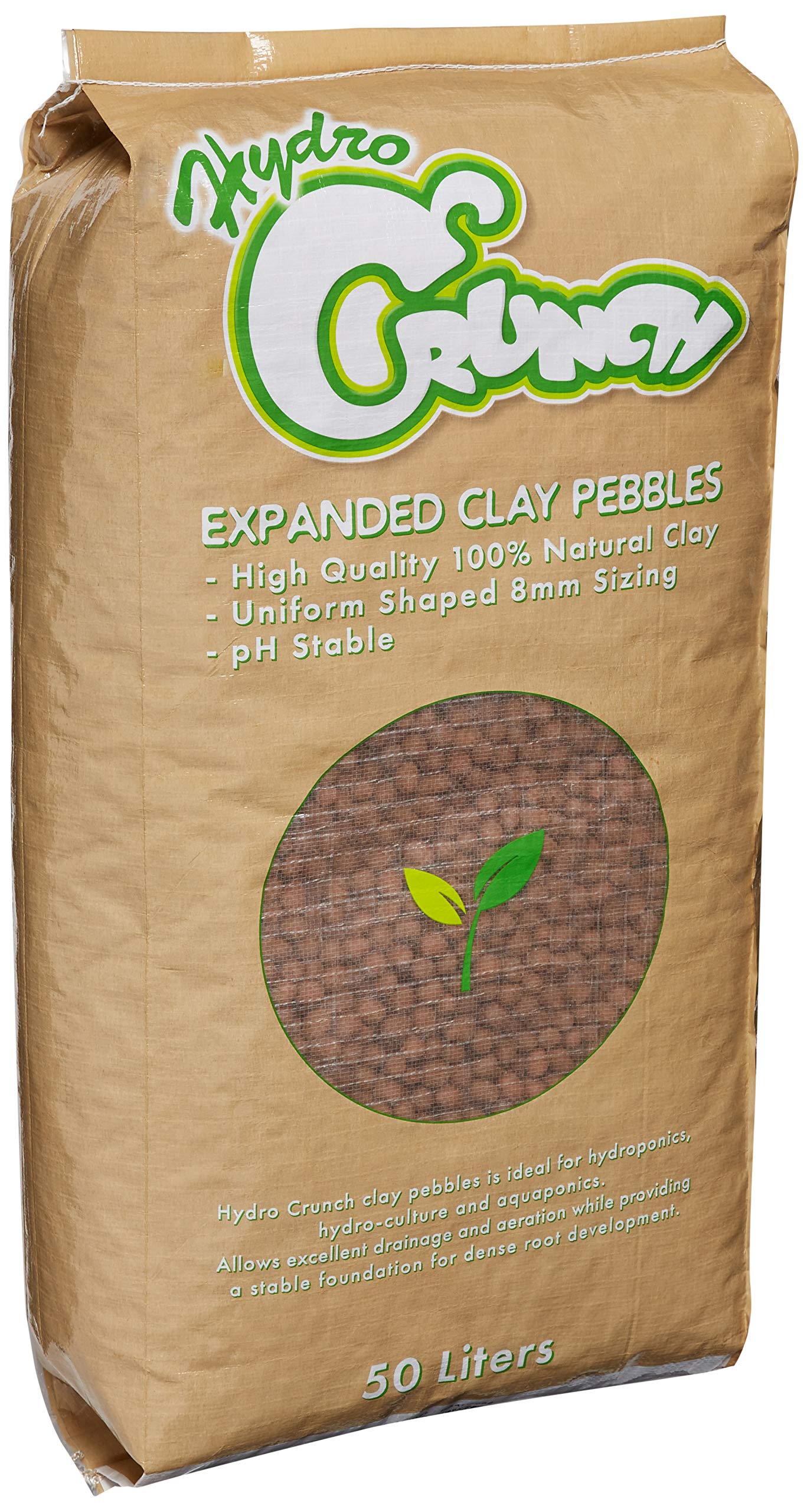 Hydro Crunch Expanded Clay Growing Media Hydroponic 50 Liter 8 mm