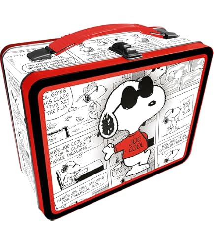 Amazon.com: Peanuts Snoopy Tin Fun Box with Embossed Cover and