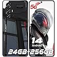 CUBOT MAX 5 5G Cell Phone Unlocked, 24GB+256GB Android 14 Phone, 6.95" FHD+ 144Hz Display, 100MP+32MP Camera, MediaTek 8200 4nm Processor Gaming Phones, 5100mAh Battery(33W) Smartphone, Dual SIM/NFC