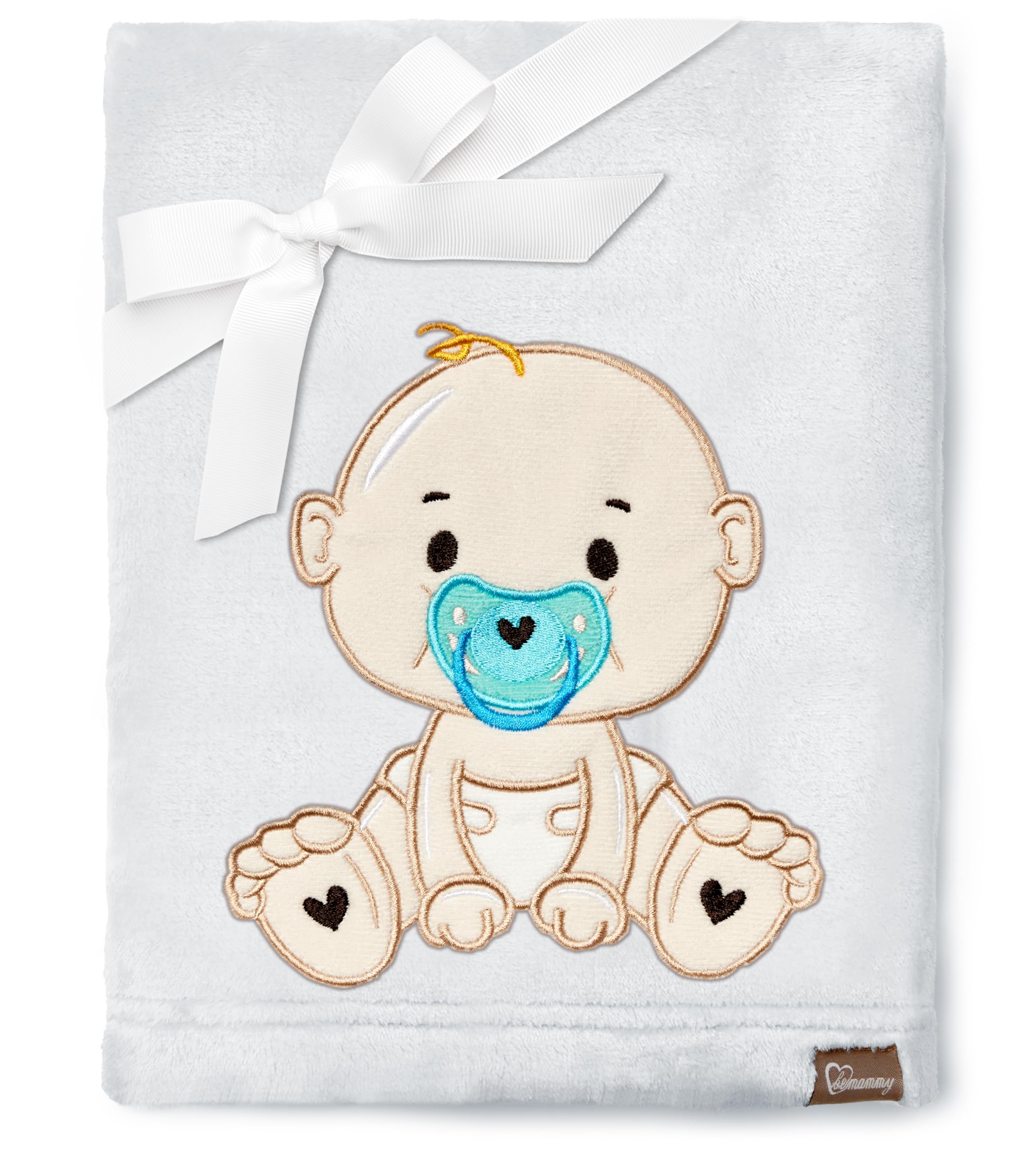 Be Mammy Warm Children Baby Cosy Blanket Baby Gift BE20-168 (Light Grey - Boy)
