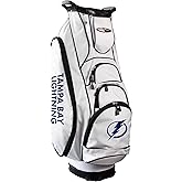 Team Golf NHL Tampa Bay Lightning Albatross Golf Bag Lightweight, 10-Way Club Divider, Spring Action Stand, Insulated Cooler Pocket, Velcro Glove and Umbrella Holder & Lift Assist Handles