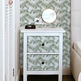 Hode Self Adhesive Wallpaper Green Leaf 90x1000cm Vinyl Wrap for Kitchen view 4
