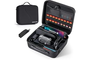 Carrying Case for Nintendo Switch 2 (2025), Large All in One Hard Travel Case with Game Card Slots, Portable Full Protection 