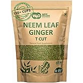 Neem Leaves Tea with Ginger 8 oz, Boost Immunity, Aid in Digestion, Caffeine Free, One Tea with Multiple Benefits (Pack of 1)