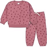 Gerber Baby Girls' Toddler 2-piece Fleece Sweatshirt and Jogger Set
