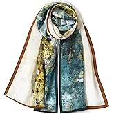 SHIROUYU 100% Mulberry Silk Women's 55”*14” Long Scarf Headscarf and Neck Scarf - Rectangular Hair Towel with Gift Packed