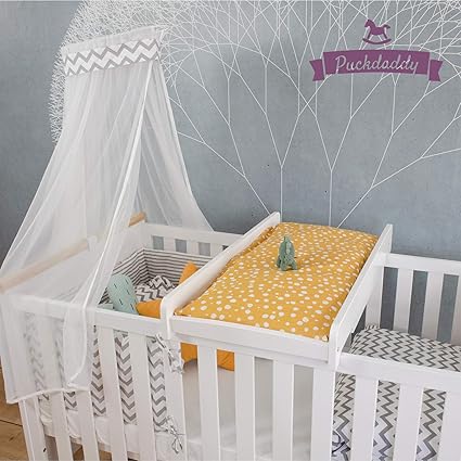 Planche A Langer Puckdaddy Mika 87x44 5 Cm Matelas A Langer En Bois Blanc Matelas A Langer Amovible Pour Le Lit De Bebe Matelas A Langer De Haute Qualite Adapte A Tous