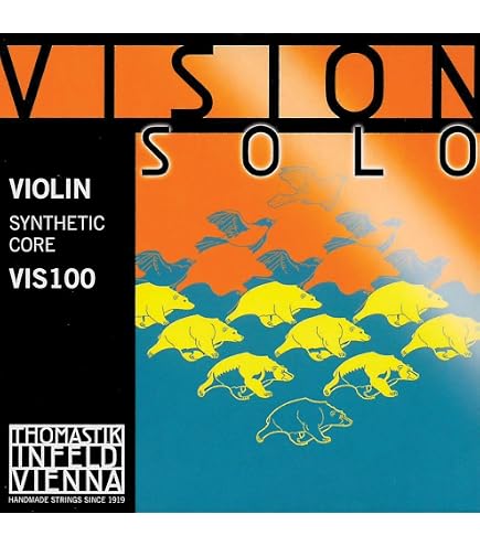 Amazon.com: Thomastik Vision Solo 4/4 Violin String Set - Medium
