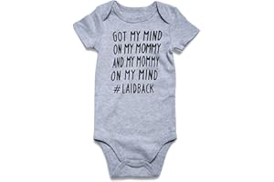 RAISEVERN Baby Boys Girls Clothes Infant Romper Newborn Bodysuits Funny Outfit 0-12 Months