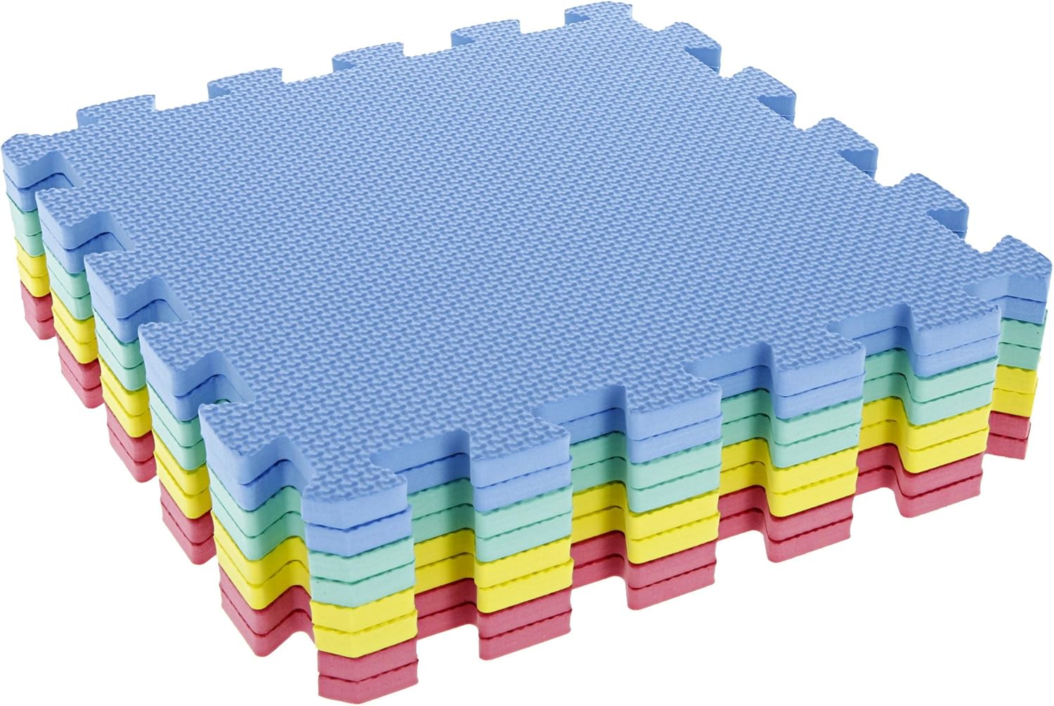 Stalwart Foam Mat Floor Tiles, Interlocking EVA Foam Padding Â– Soft Flooring for Exercising, Yoga, Camping, Kids, Babies, Playroom Â– 8 Piece Set, Multi-Color, 12.4" X 12.4" X 0.375" (80-32321) : Interlocking Floor Mats : Sports & Outdoors