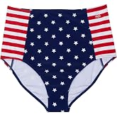 SwimZip Women's High Waisted Swim Bottoms with UPF 50+ Sun Protection
