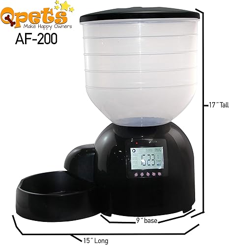 Amazon Com Qpets Af 200 Advanced Programmable Pet Feeder Xx