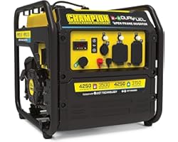 Champion Power Equipment 200914 4250-Watt Open Frame Inverter Generator, Dual Fuel Technology
