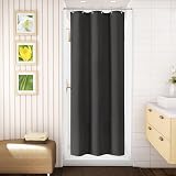 Shower Curtain Heavy Duty 92x182cm with Metal Hooks Waffle Fabric view 2