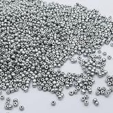 Silver 8/0 Pony Beads for Bracelets Making, 6000pcs Seed Beads 3mm Hair Beads Spacer Beads Bulk Glass Seed Beads for Friendship Bracelet Necklace Jewelry Gifts Making