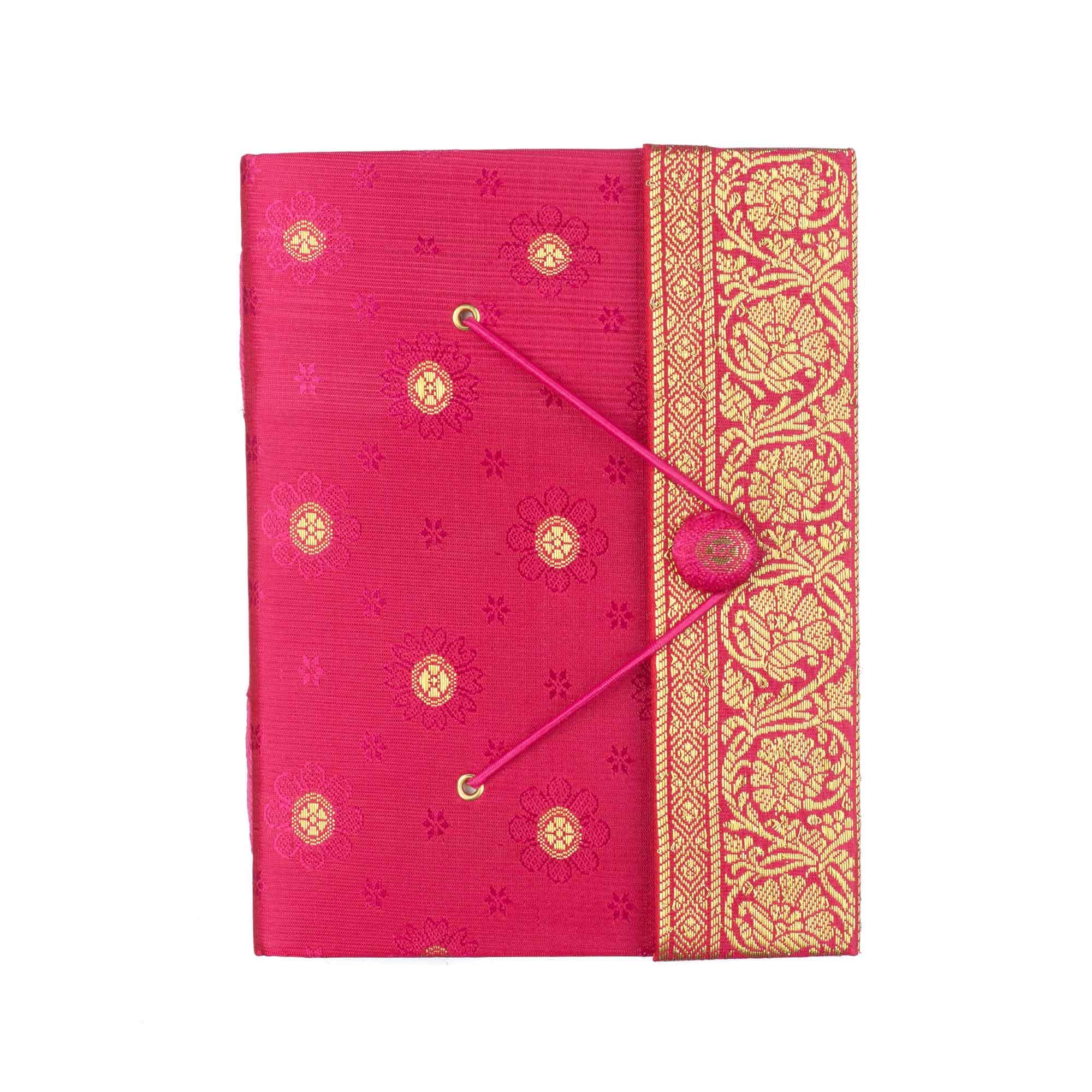 Paper High Fair Trade Saree Notebook Large 135 x 185 mm Cherry