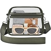 Busiuw Clear Bag for Stadium Events Mini Small Sports Fan Messenger Bag Clear Purse for Sport Events Concert Festivel