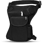 SEALINF Canvas Waist Bag Fanny Pack Racing Drop Leg Bag Motorcycle Outdoor Bag