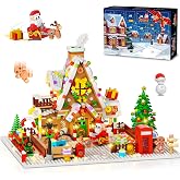 INSOON Advent Calendar 2026 Gingerbread House Mini Building Set with Lights | 24-Day Christmas Countdown Village Building Kit with Xmas Tree Train, Holiday Decor Gift for Adults Teens Girls Boys Ages 10+