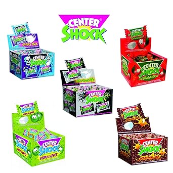 5er Mix Center Shock Kaugummi (Cola, Cherry, Apfel, Mystery, Scary Mix 5 x 100 Stück)