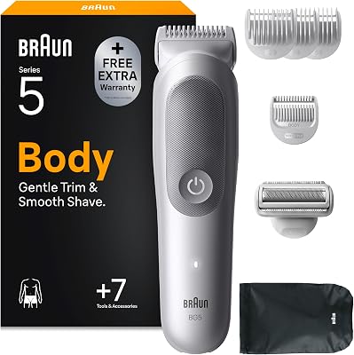 Tondeuse Electrique Homme, pour le Corps, Series 5, BG5555, Grise