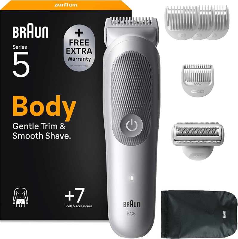 Tondeuse Electrique Homme, pour le Corps, Series 5, BG5555, Grise