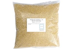 Organic Hulled Millet, 1 Pound Bulk Bag, Hampton Distribution