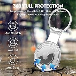 2 Pack Airtag Holder, Airtag Case Keychain