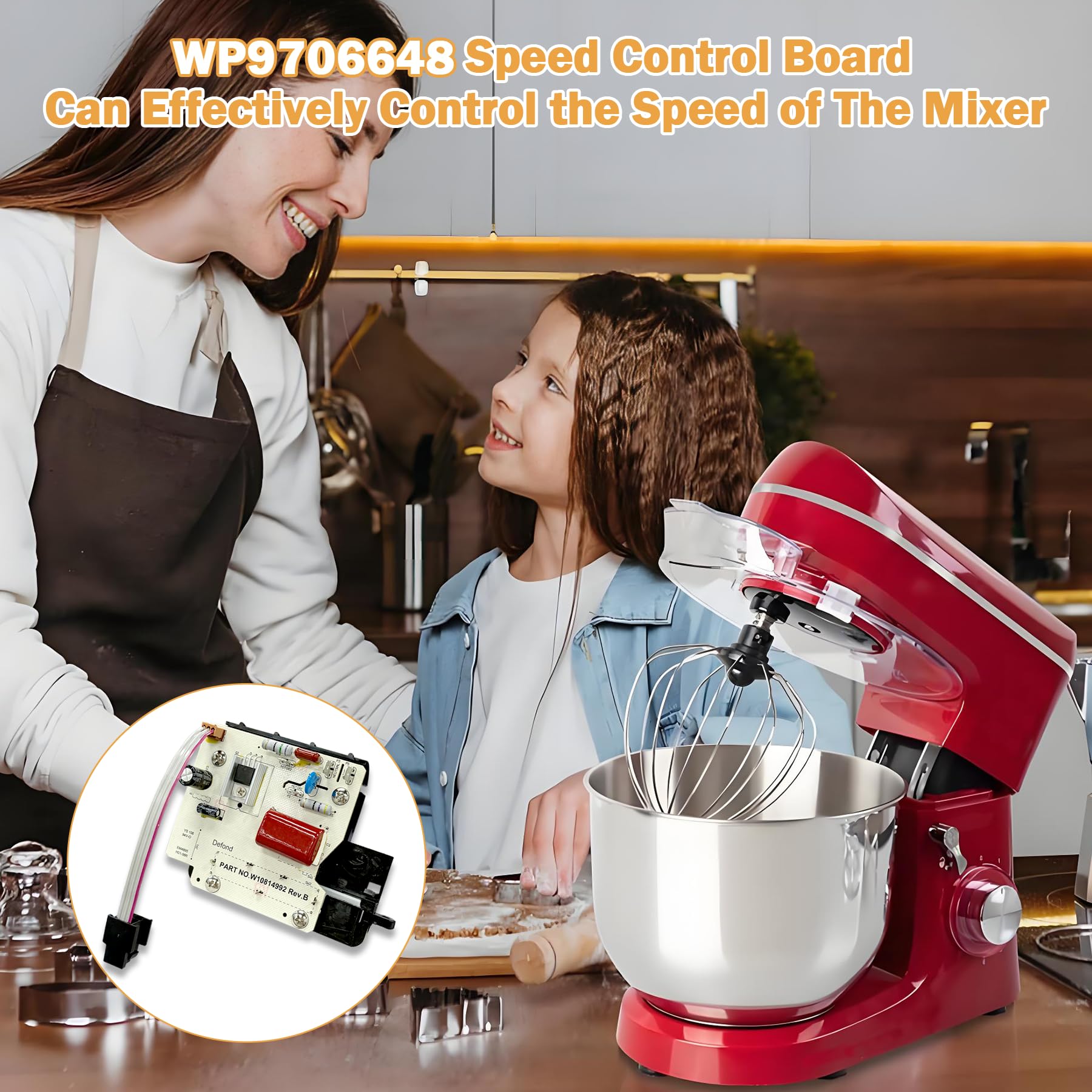 Earthtec Speed Control WP9706648 Replacement for Whirlpool KitchenAid Stand Mixer