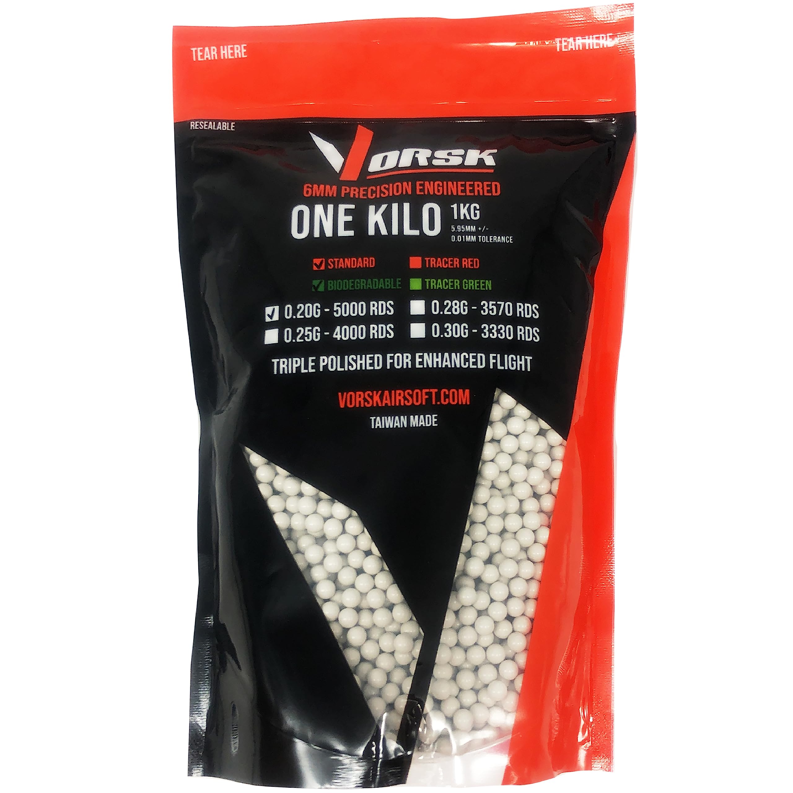 VORSK Precision BBs - 0.20g - Biodegradable, 1KG