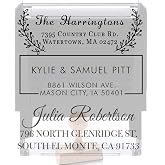 20 Designs to Choose!! Personalized - Address Stamp - Customized Stamp - Self-Inking Return Address Mail 3 Lines Custom Address Stamper - Black Red Blue Purple Green Ink - Wedding Invitation Stamp