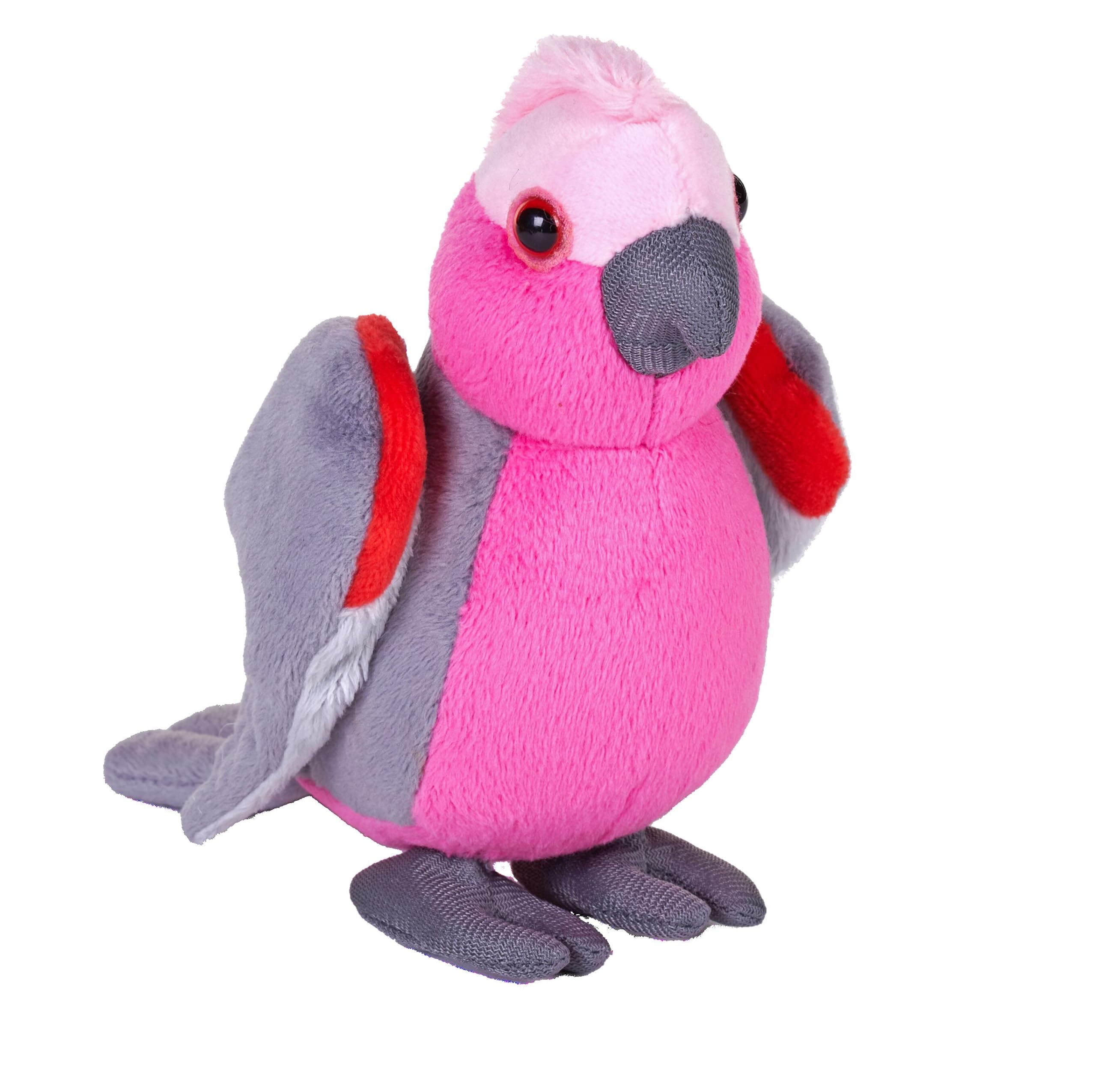 Wild Republic Pocketkins Eco Galah, Stuffed Animal, 5 Inches, Plush Toy, Made from Recycled Materials, Eco Friendly
