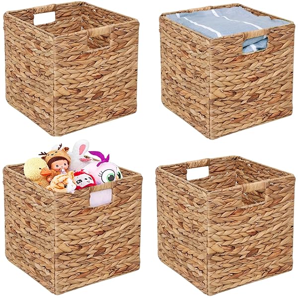 JGJCYO9 STORAGE BASKETS 11X11INCH CUBE BASKETS 4 PCS...