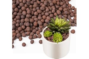 Rahato 2.5 lbs LECA Clay Pebbles for Plants, 4-16mm Lightweight Clay Balls for Plants Drainage, Hydroponic Growing, Aquaponics, Orchid Potting Mix, Natural LECA Balls for Soil Root Development
