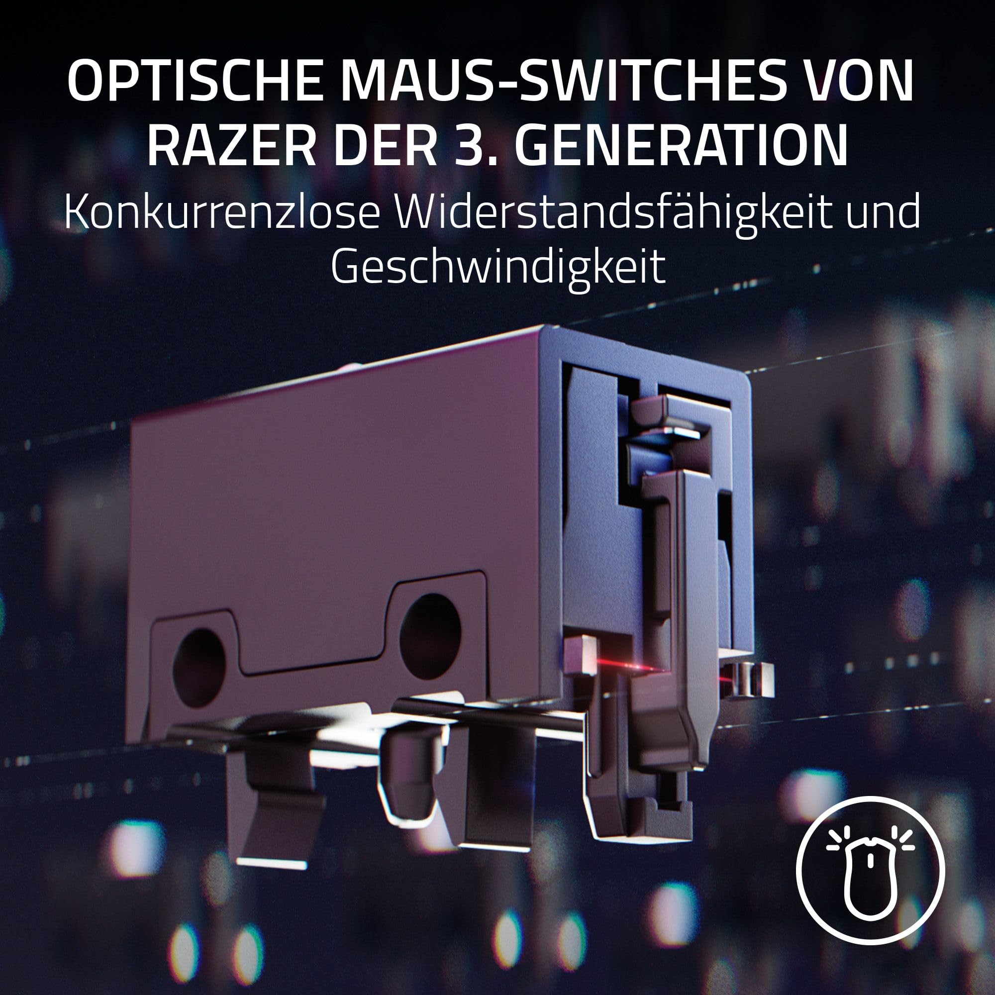 Razer Basilisk V3 35K - Vollständig anpassbare ergonomische kabelgebundene Gaming-Maus - Focus Pro 35K Sensor (HyperScroll Tilt Wheel, 11-Zonen-Beleuchtung, optische Mausschalter Gen-3) Schwarz 6