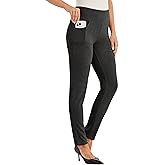 Willit Women's Yoga Dress Pants Skinny Stretch Work Slacks Slim High Waist Casual Pants Petite/Regular 4 Pockets 28"/30"