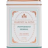 Harney and Sons Peppermint Tea, 20 Sachets 1.2 oz | Herbal tea made with Washington State peppermint. Naturally caffeine free.
