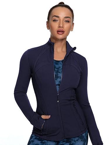 QUEENIEKE Women's Sports Jacket Slim Fit Running Jacket Cottony
