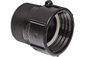 BANJO CORP Banjo TA283 Polypropylene Tank Fitting, 2" Buttress x 2" Male NPT Threads with Gasket