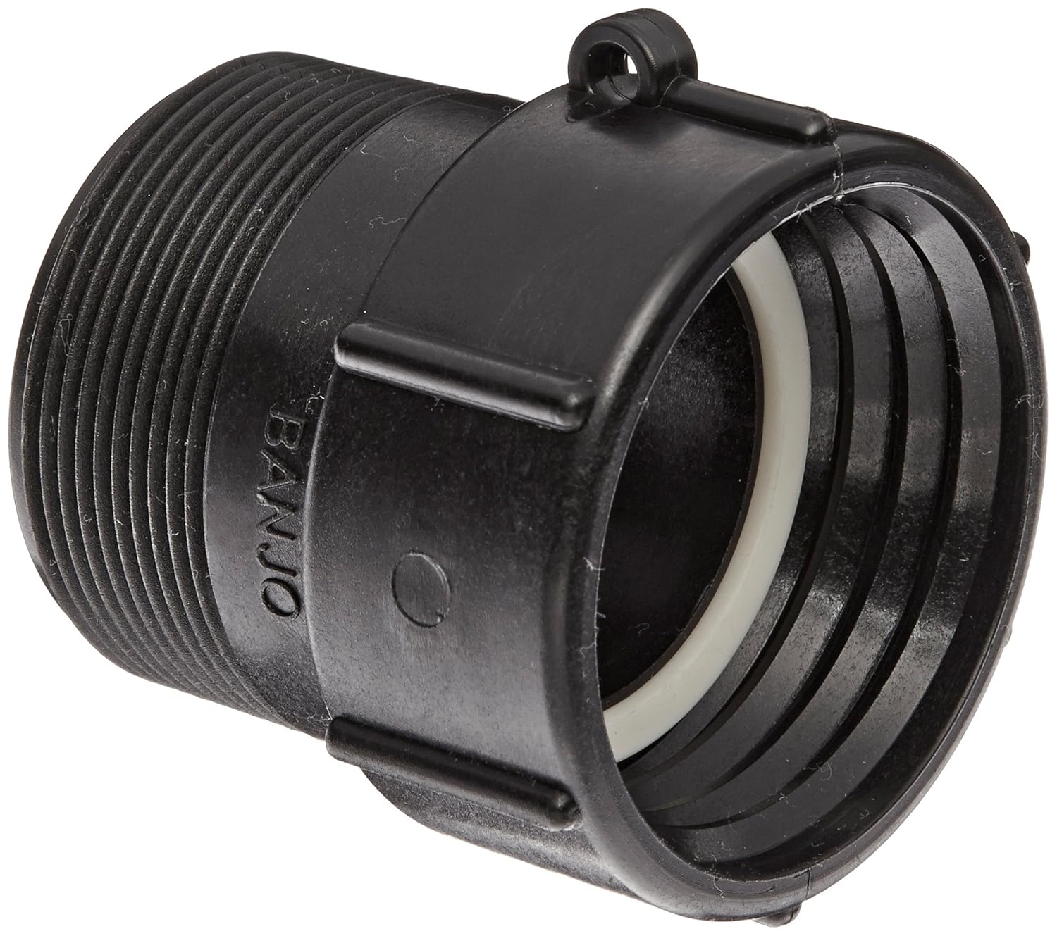 Banjo TA283 Polypropylene Tank Fitting, 2" Buttress x 2" Male NPT