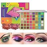docolor Eyeshadow Palette 48Colors Boom Eye Shadow Palette Highly Pigmented Mattes Glitter Shimmers Neutral Smokey Cream Powder Blendable Long Lasting Waterproof Colorful Professional Makeup Palette