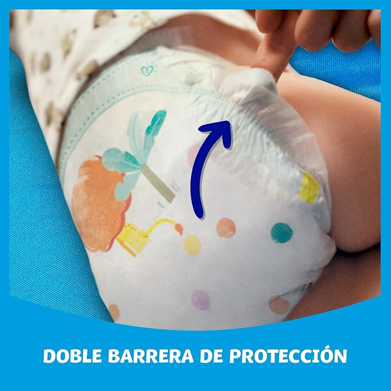 Pañales Bebé-Seco, Talla 3 (6-10 kg), 84 Pañales, Una Noche Hasta Un 100% Libre De Fugas