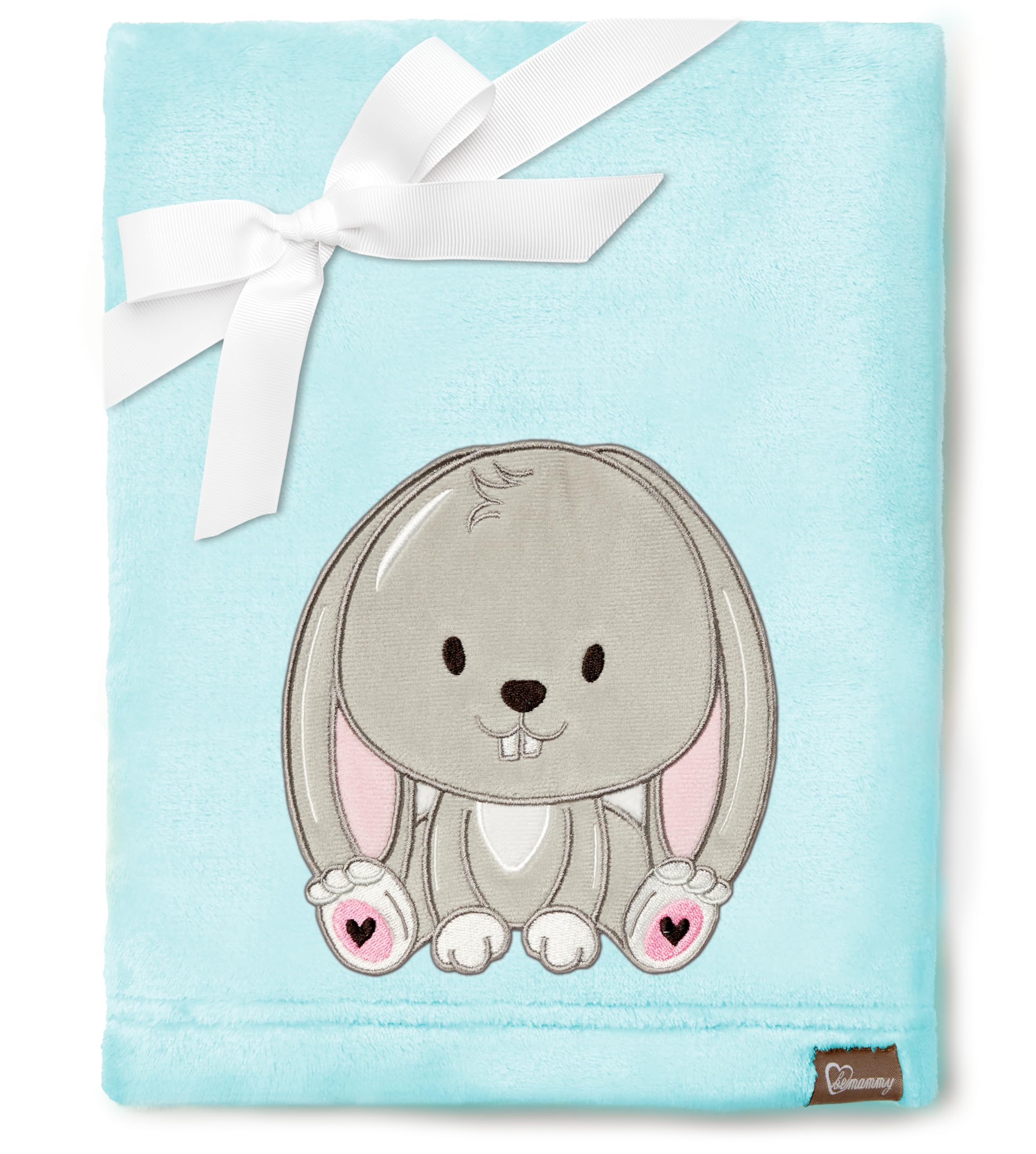 Be Mammy Warm Children Baby Cosy Blanket Baby Gift BE20-168 (Powder Blue - Rabbit)