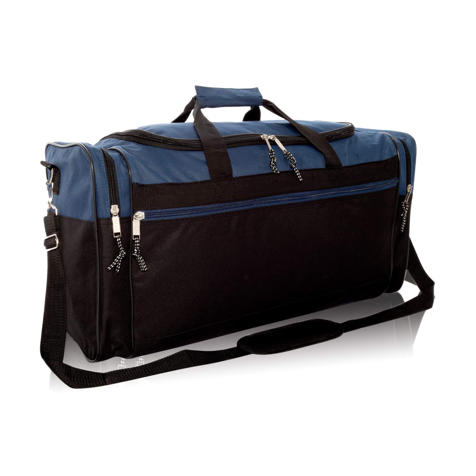 DALIX 25" Extra Large Vacation Travel Duffle Bag (Black, Grey, Navy Blue, Red, Camo), Navy Blue, 25" Extra Large, Classic