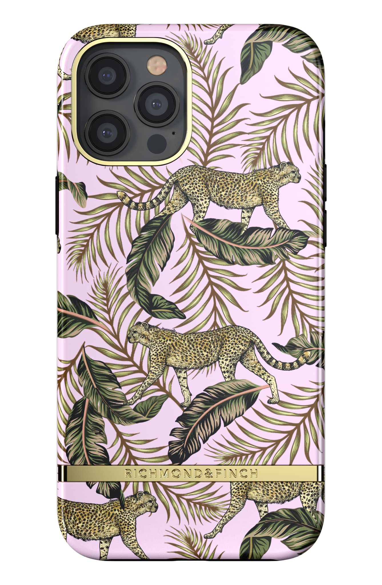 RICHMOND & FINCH Phone Case Compatible with iPhone 12 Pro Max, Pink Jungle Design, 6.7 Inches, Shockproof, Raised Edges, Fully Protective Phone Cover
