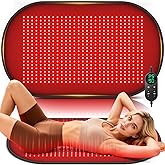 43.3”x26” Large Red Light Therapy Mat for Body, 580 LEDs Near Infrared Light Therapy Pad with 5 Power Levels, Pulse Modes & 10-90min Timer, Use for Back, Belly, Joint, Muscle, 80W