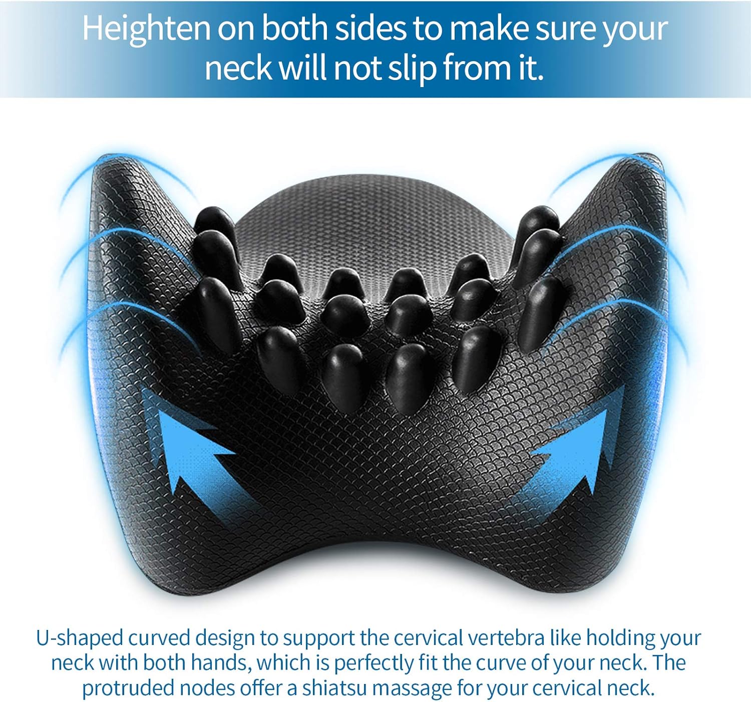Cervical Neck Pillow, Misiki Cervical Traction Pillow Portable Cervical Vertebra Massage Pillow Release Stress Ergonomic Neck Support Pillow for Neck and Shoulder Pain Relief, Relieve Muscle Tension: Health & Personal Care