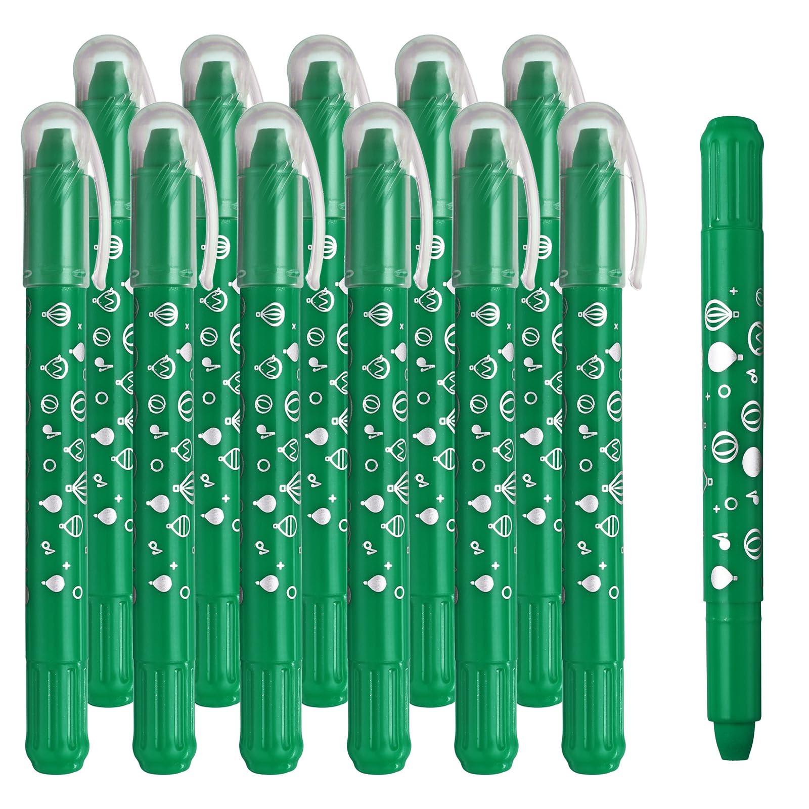 PATIKIL Watercolor Gel Crayon, 12Pcs Washable Twist Crayons for Coloring, Drawing, Painting, Green